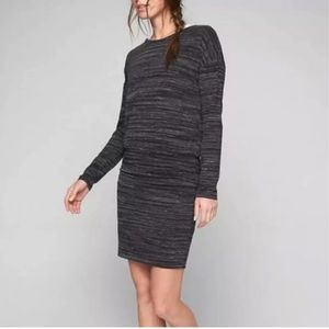Athleta Avenues Long Sleeved Ruched Dress